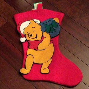 NWT Vintage Winnie The Pooh Christmas Stocking